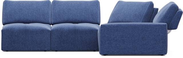 Laney Blue 5 Pc Sectional - Thumbnail - Image 3