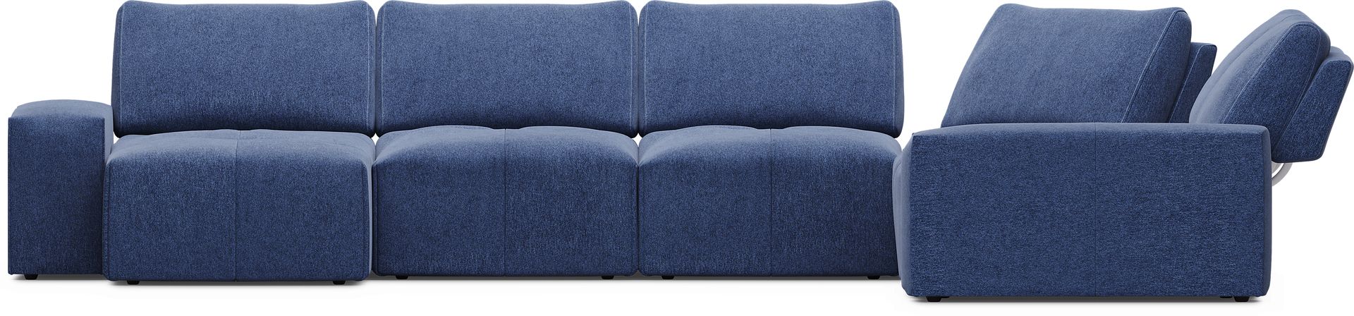 Laney Blue 6 Pc Sectional - Image 3