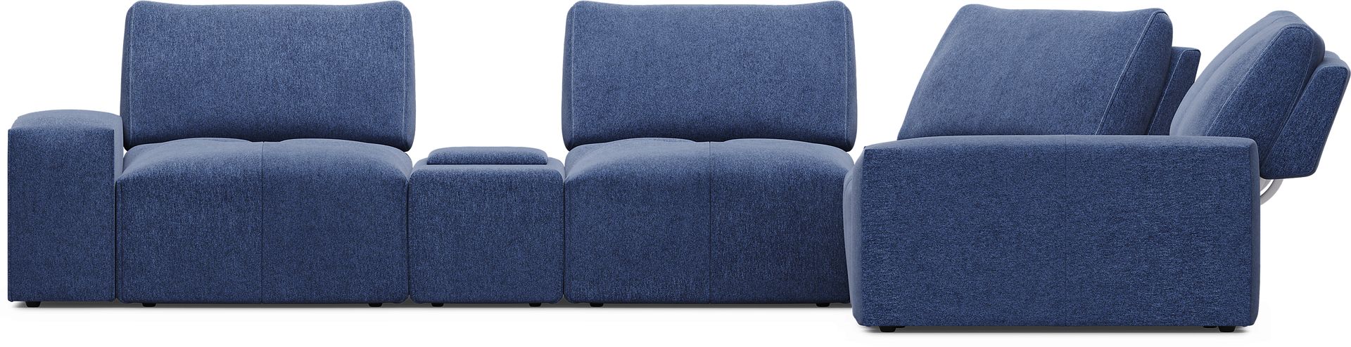 Laney Blue 6 Pc Sectional - Image 3