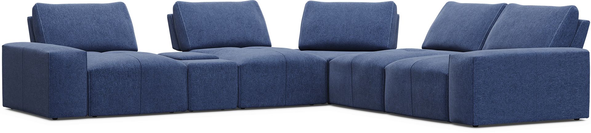 Laney Blue 6 Pc Sectional - Image 1
