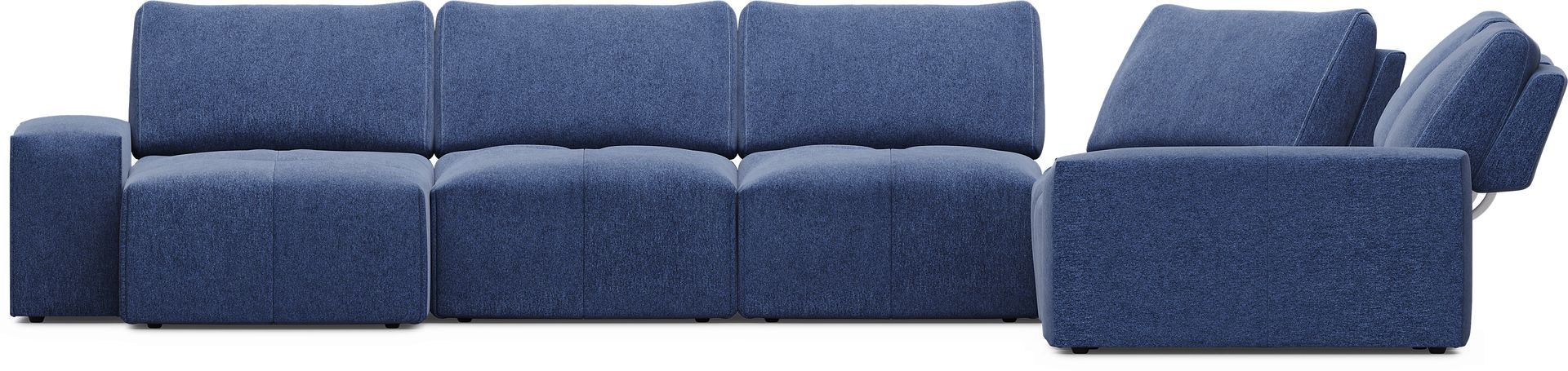 Laney Blue 7 Pc Sectional - Image 3