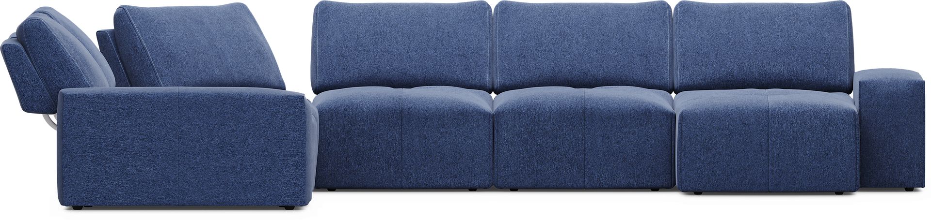 Laney Blue 7 Pc Sectional - Image 3