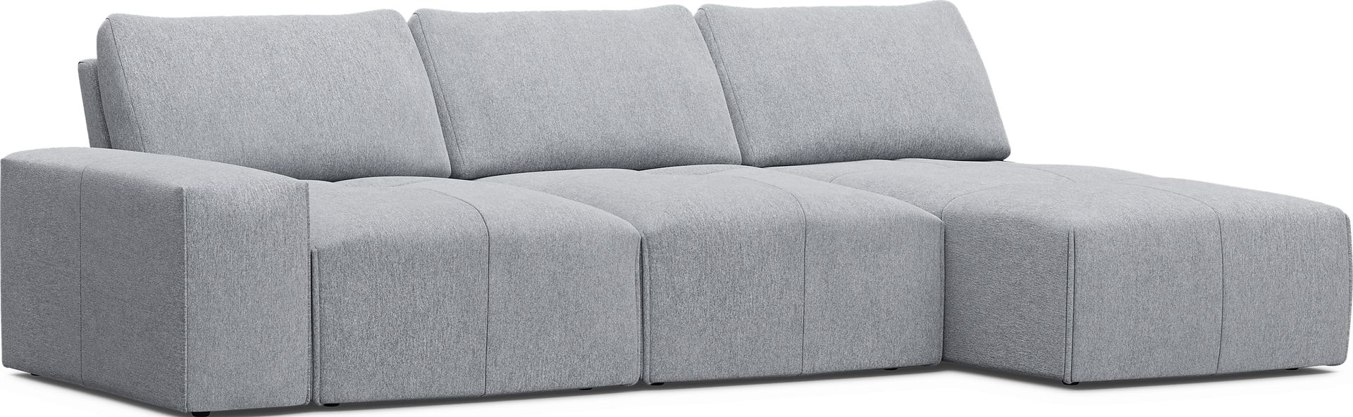 Laney Gray 3 Pc Sectional - Image 1
