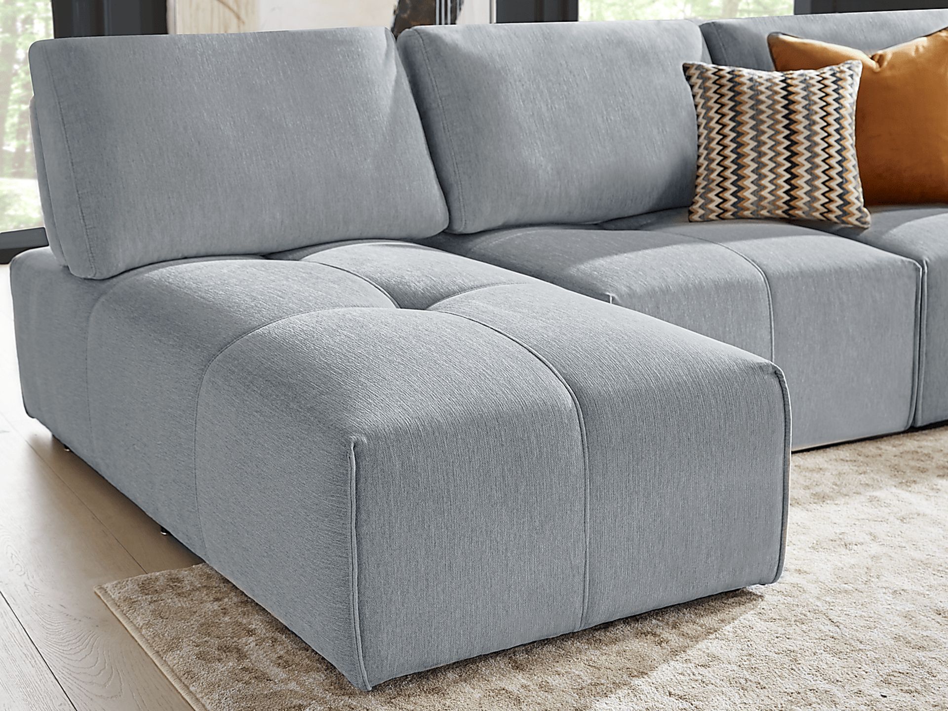 Laney Gray 3 Pc Sectional - Image 7
