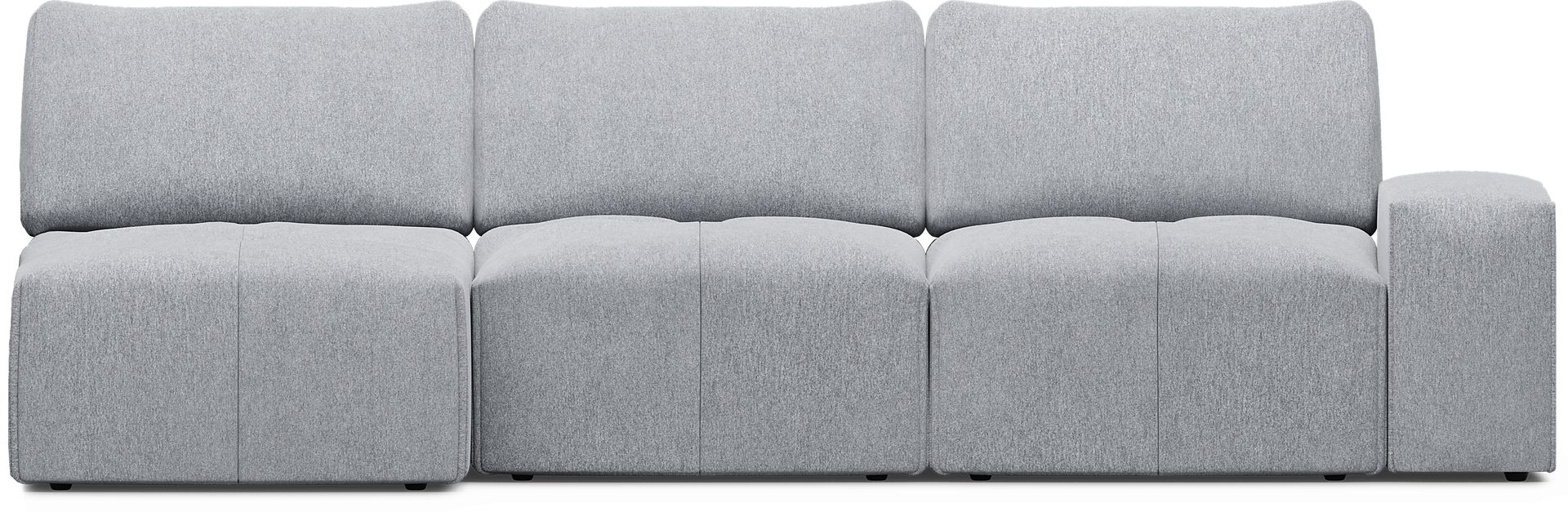 Laney Gray 3 Pc Sectional - Image 3