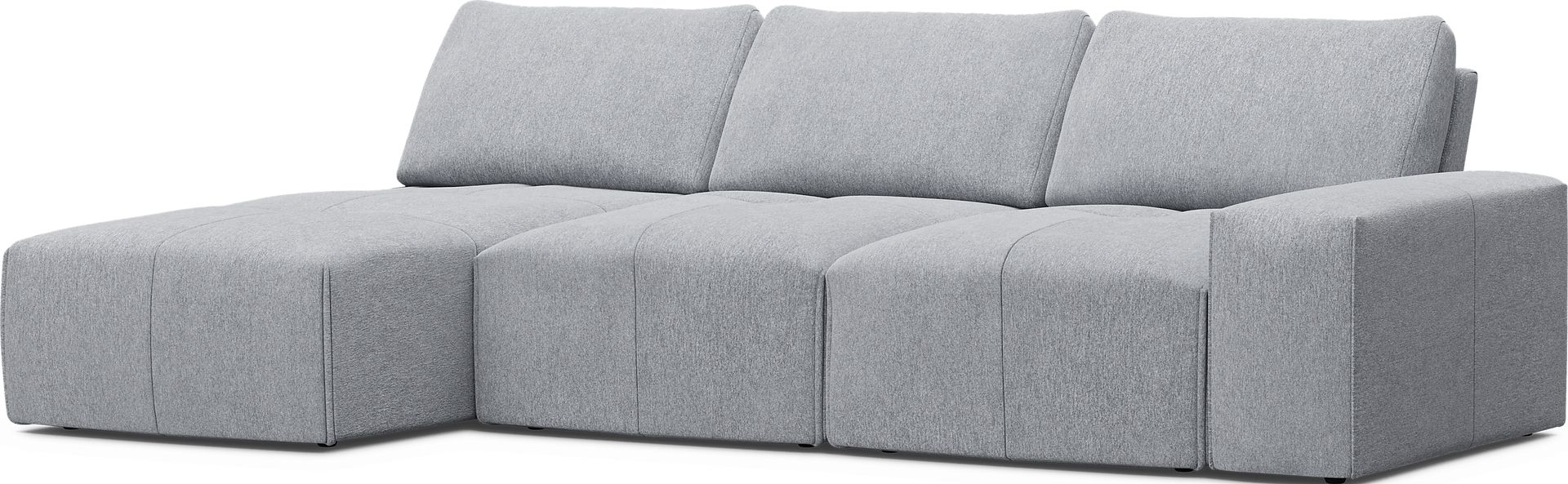 Laney Gray 3 Pc Sectional - Image 1