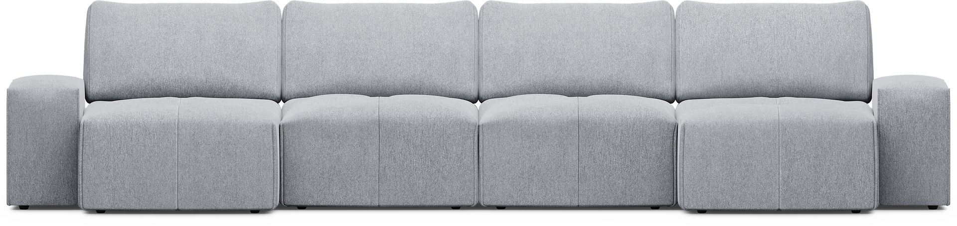 Laney Gray 4 Pc Sectional - Image 3