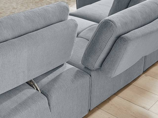 Laney Gray 4 Pc Sectional - Thumbnail - Image 5
