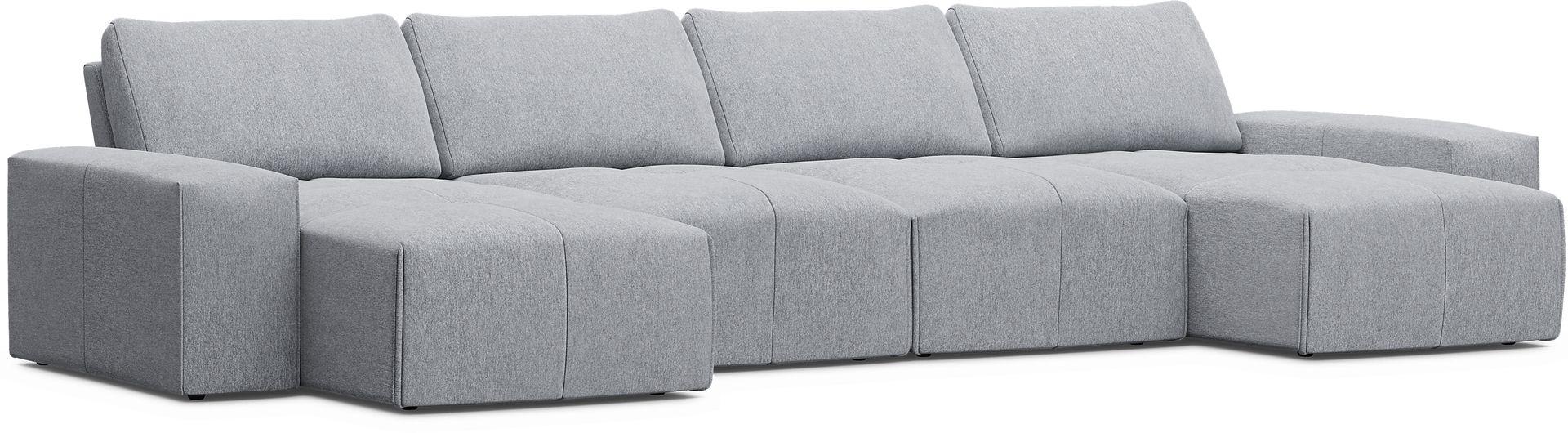 Laney Gray 4 Pc Sectional - Image 1