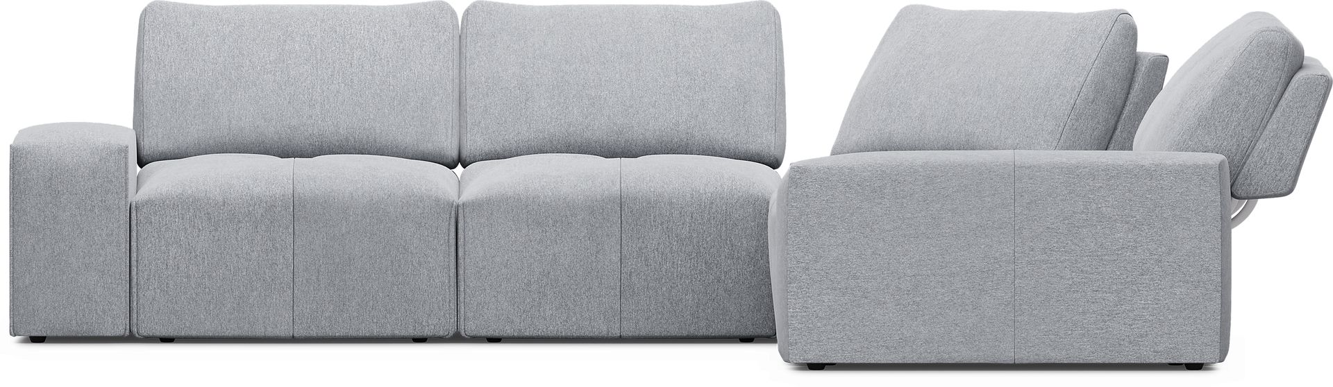 Laney Gray 5 Pc Sectional - Image 3