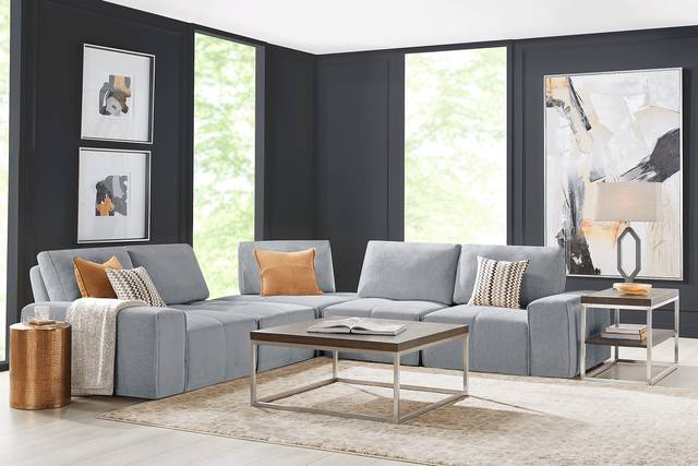 Laney Gray 5 Pc Sectional - Thumbnail - Image 2