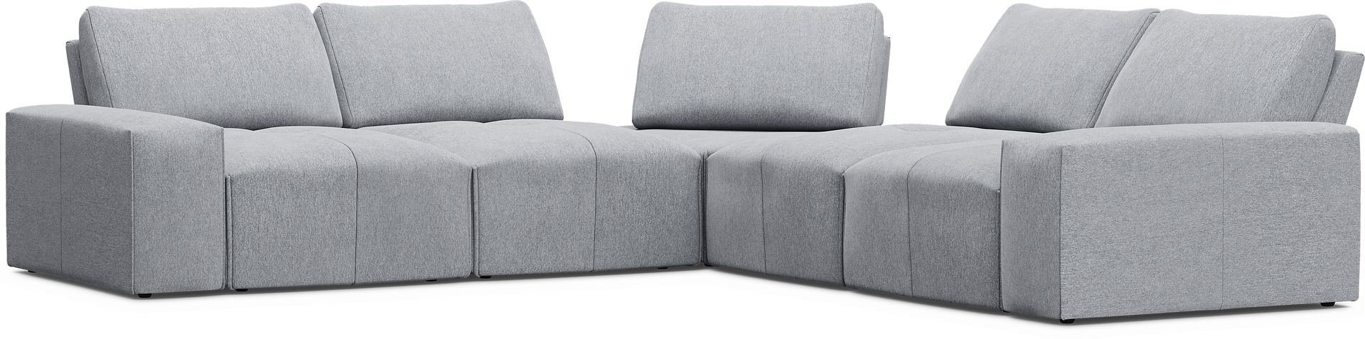 Laney Gray 5 Pc Sectional - Image 1