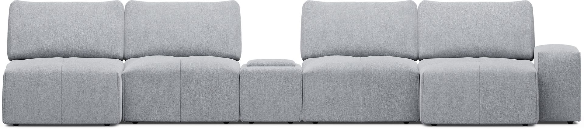 Laney Gray 5 Pc Sectional - Image 3