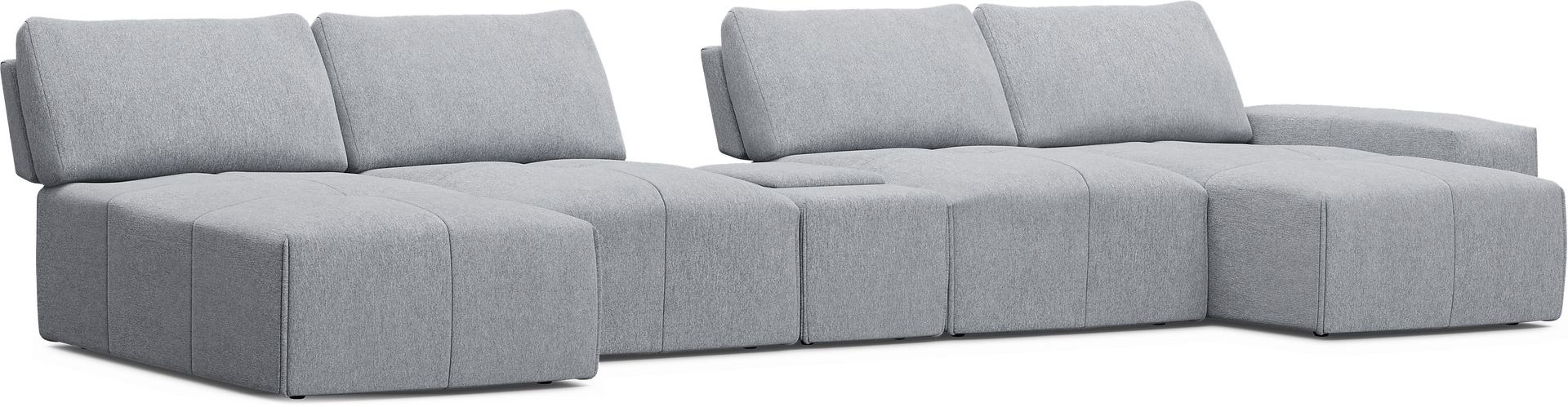 Laney Gray 5 Pc Sectional - Image 1