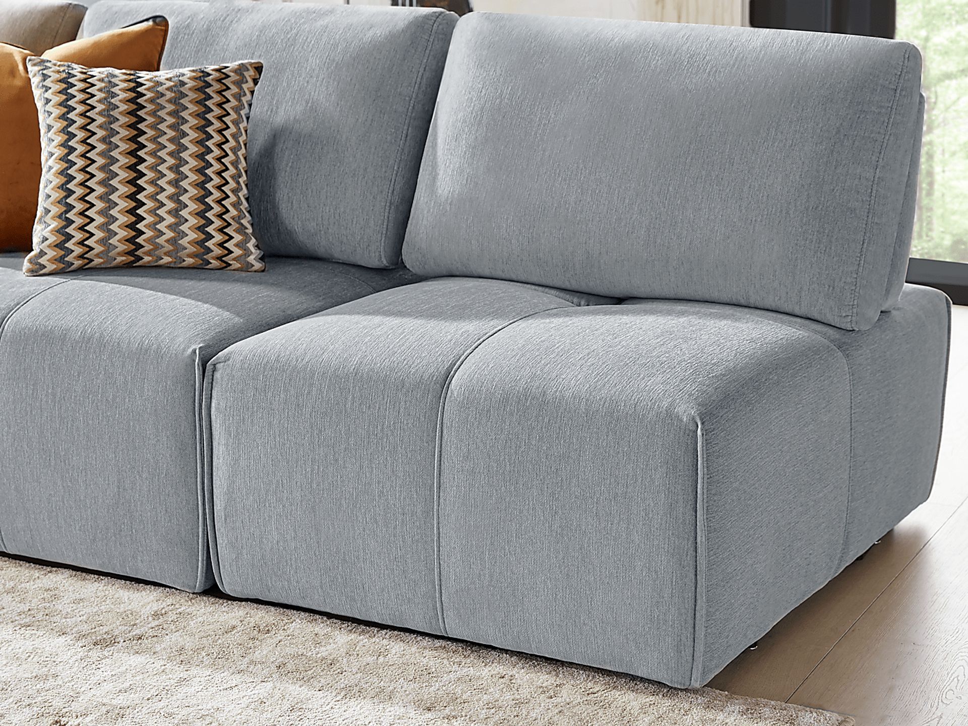 Laney Gray 5 Pc Sectional - Image 7