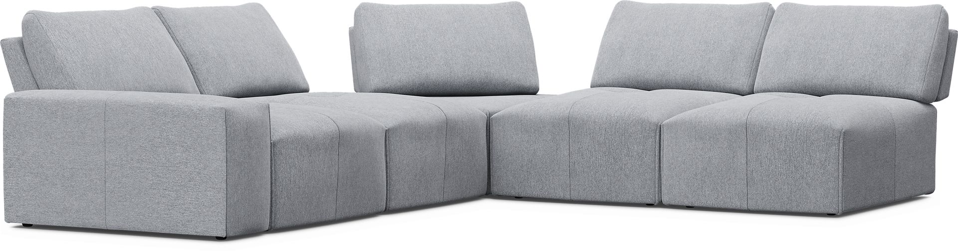 Laney Gray 5 Pc Sectional - Image 1