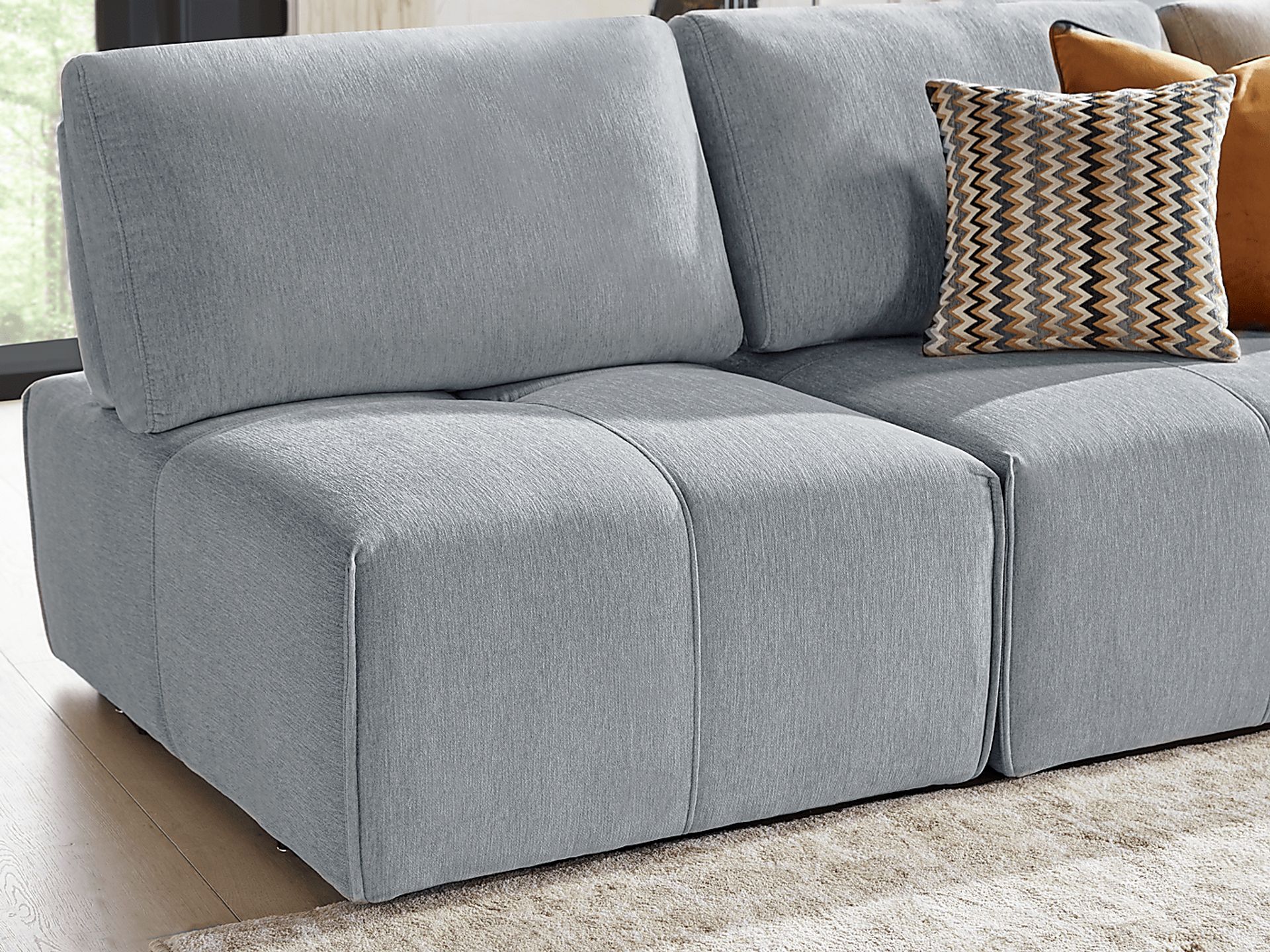 Laney Gray 5 Pc Sectional - Image 5