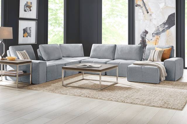 Laney Gray 6 Pc Sectional - Thumbnail - Image 2