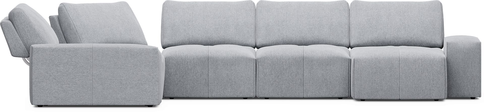 Laney Gray 6 Pc Sectional - Image 3
