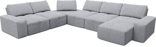 Laney Gray 6 Pc Sectional - Thumbnail - Image 4