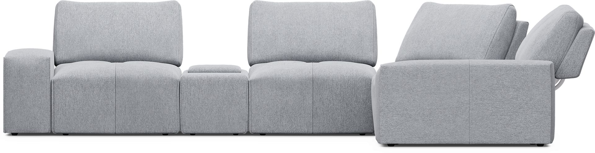 Laney Gray 6 Pc Sectional - Image 3