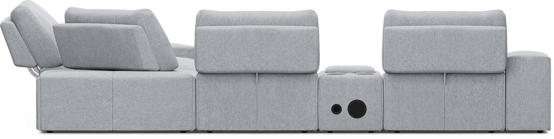 Laney Gray 6 Pc Sectional - Image 4