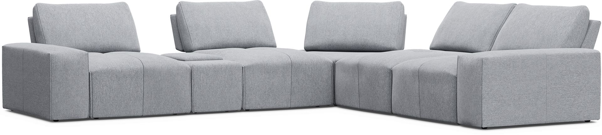 Laney Gray 6 Pc Sectional - Image 1