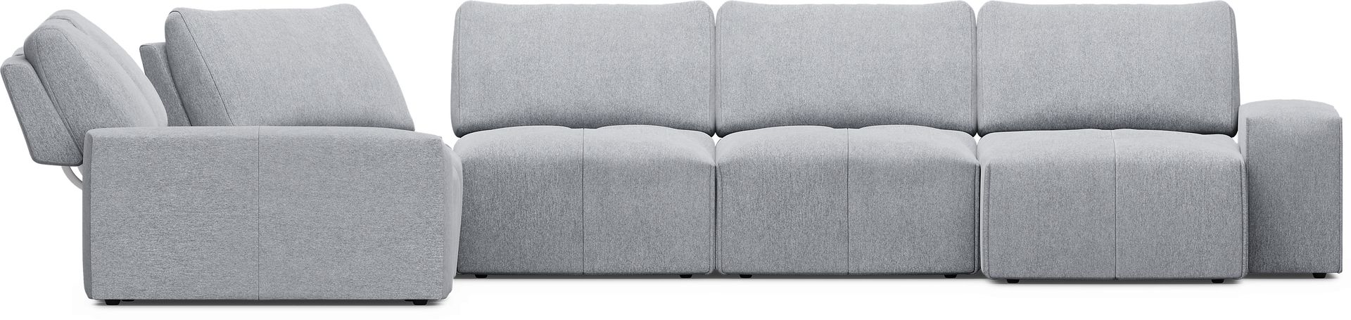 Laney Gray 7 Pc Sectional - Image 3