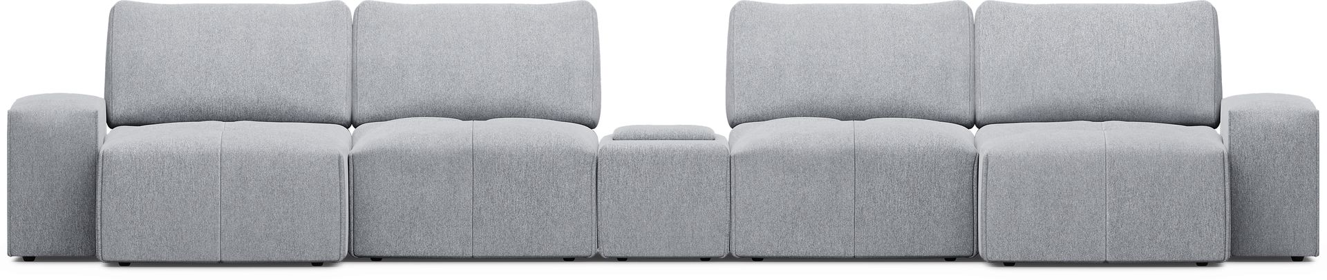 Laney Gray 5 Pc Sectional - Image 3