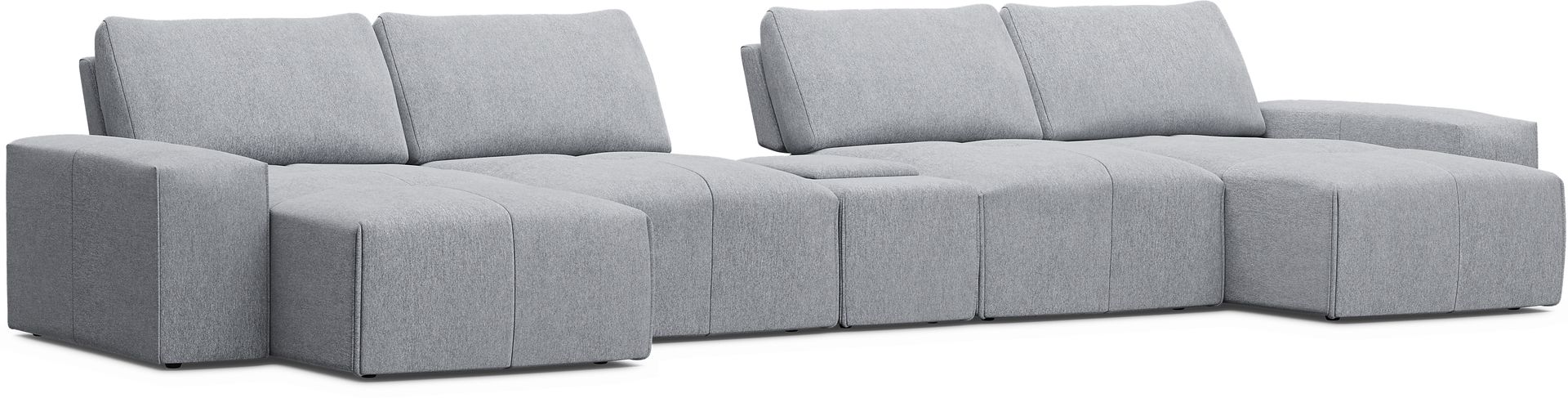 Laney Gray 5 Pc Sectional - Image 1