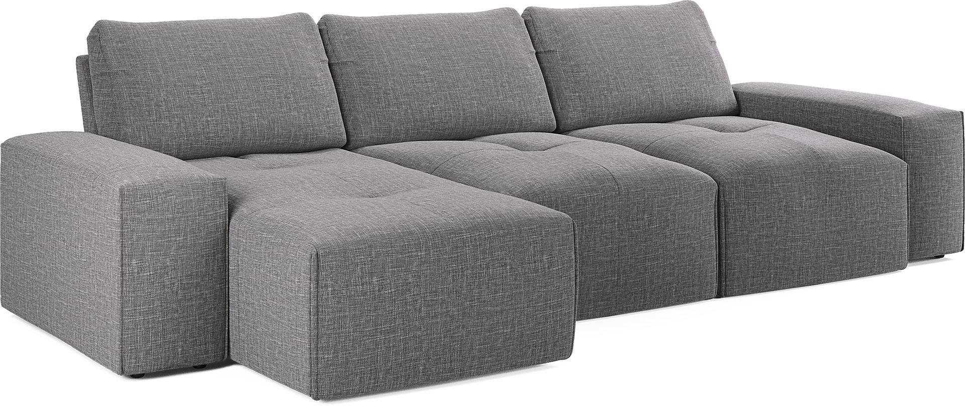 Laney Park Dark Gray 3 Pc Sectional - Image 3