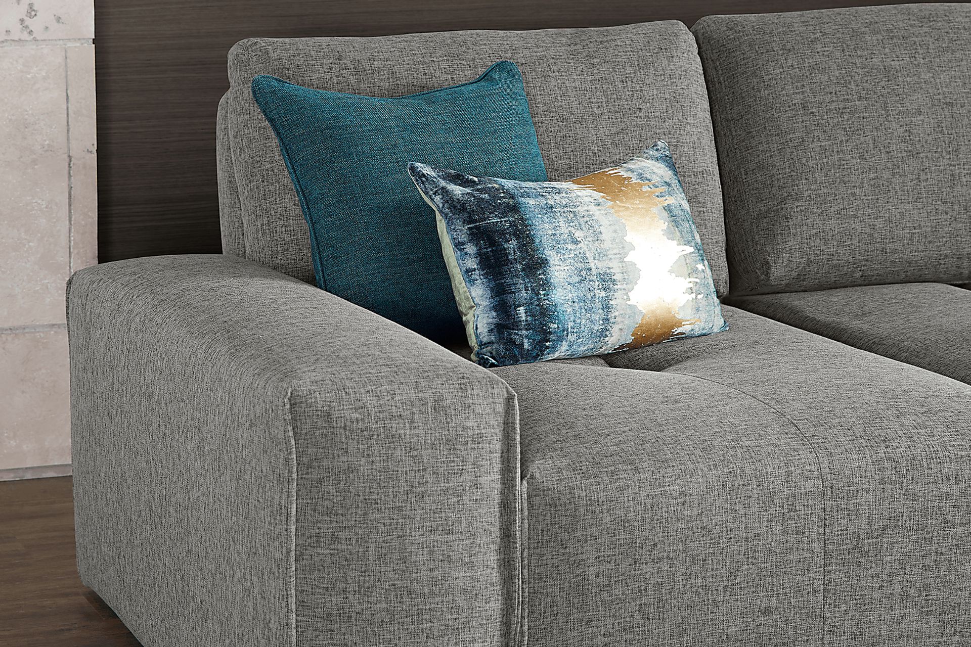 Laney Park Dark Gray 3 Pc Sectional - Image 6