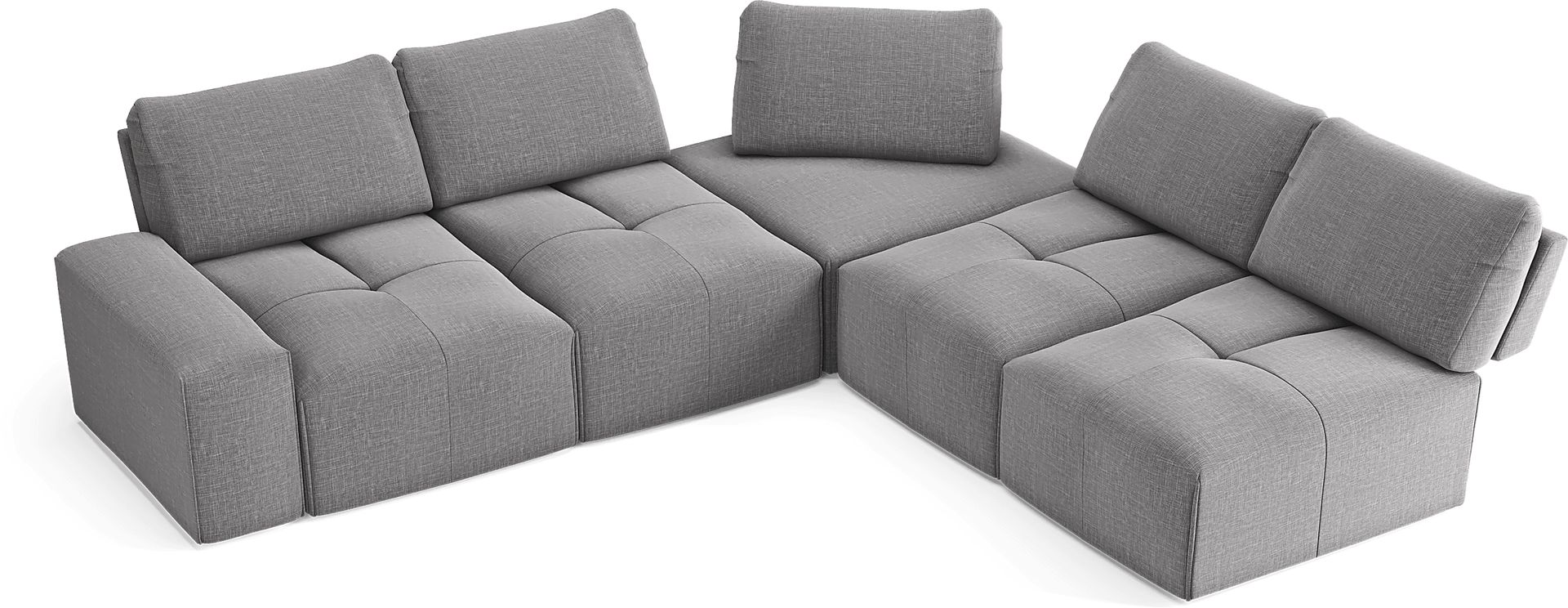Laney Park Dark Gray 5 Pc Sectional - Image 5