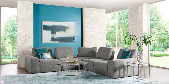 Laney Park Dark Gray 5 Pc Sectional - Thumbnail - Image 2