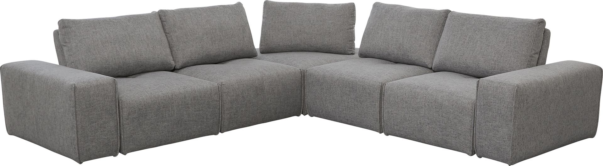 Laney Park Dark Gray 5 Pc Sectional - Image 1