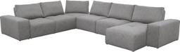 6 pc right arm chaise sectional