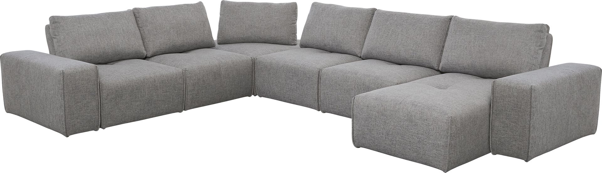 Laney Park Dark Gray 6 Pc Sectional - Image 1