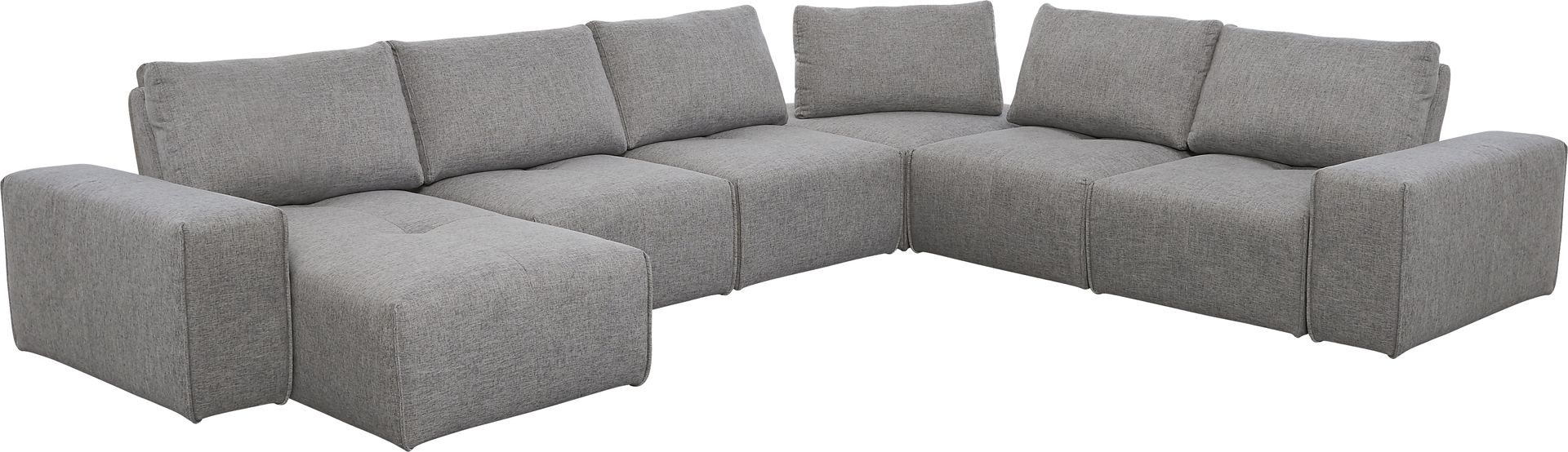 Laney Park Dark Gray 6 Pc Sectional - Image 1