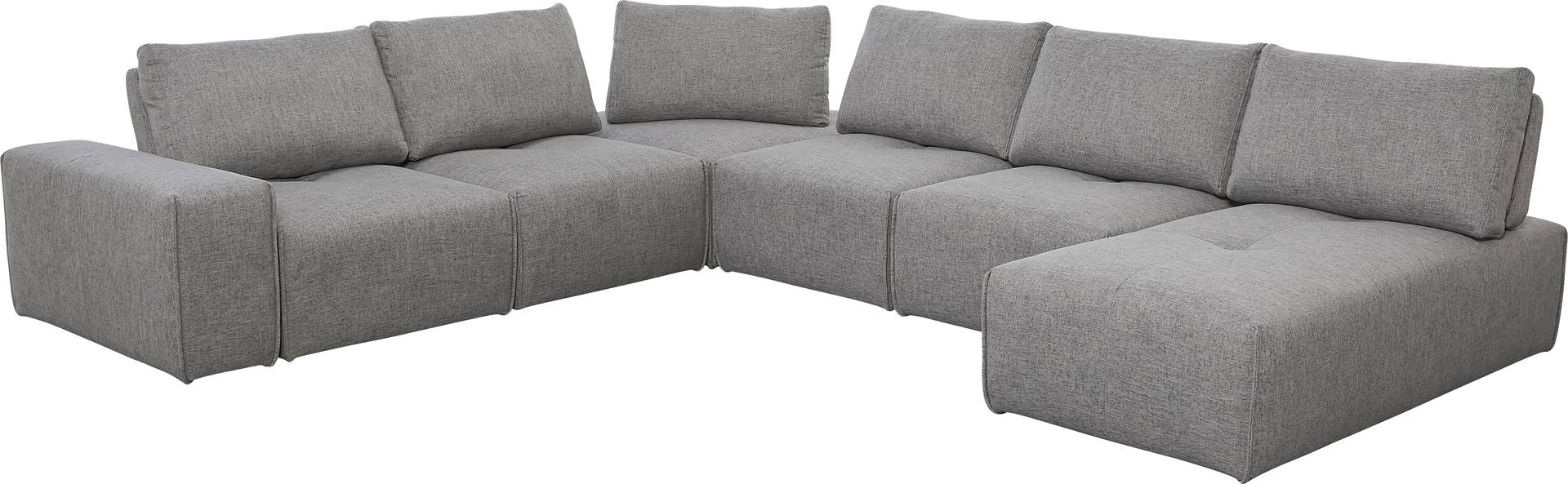 6 pc left arm chair sectional