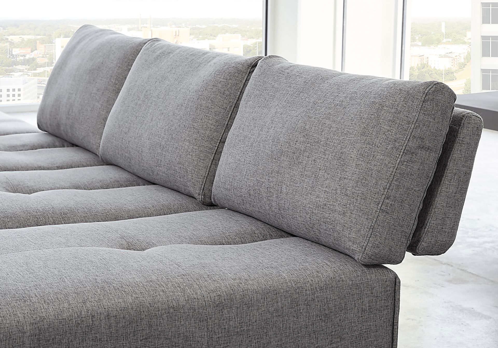 Laney Park Dark Gray 6 Pc Sectional - Image 7