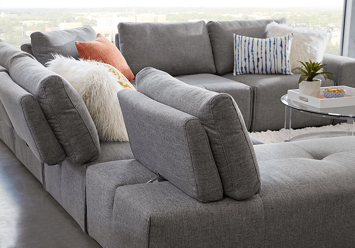 Laney Park Dark Gray 6 Pc Sectional Rooms To Go