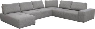 6 pc right arm chair sectional