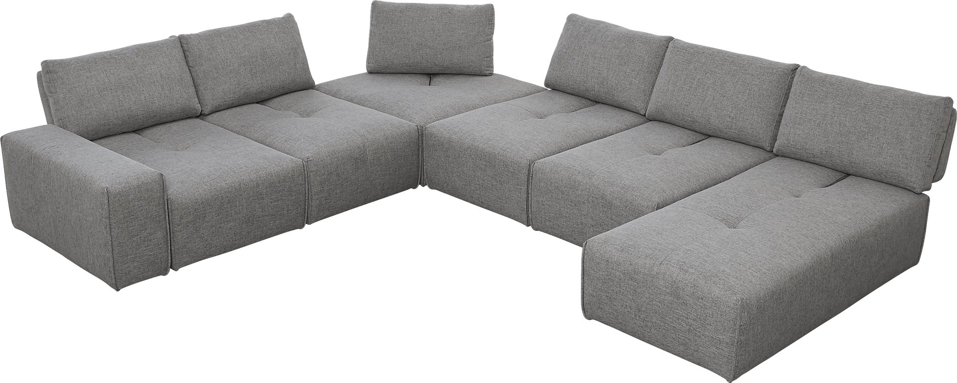 Laney Park Dark Gray 7 Pc Sectional - Image 3