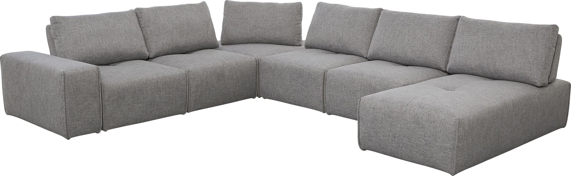 Laney Park Dark Gray 7 Pc Sectional - Image 1