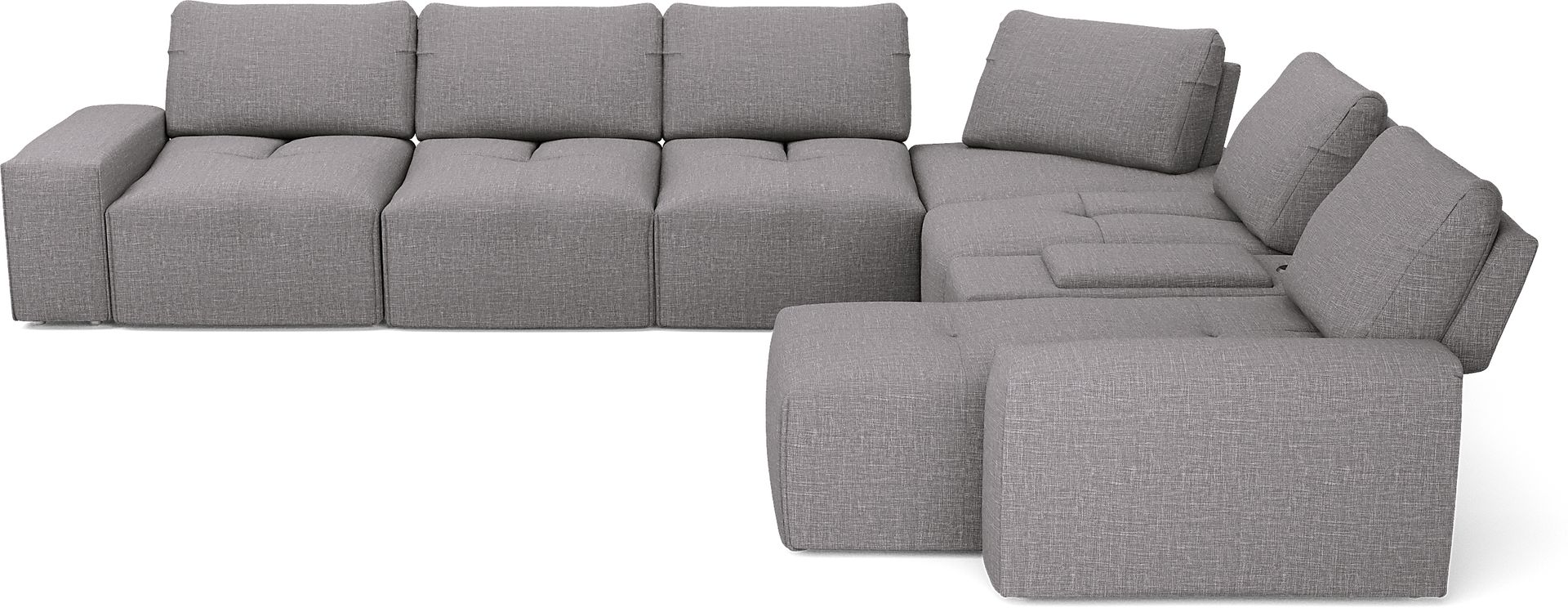 Laney Park Dark Gray 7 Pc Sectional - Image 4
