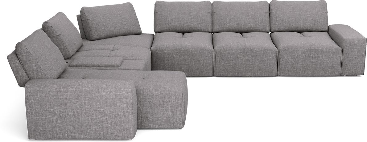 Laney Park Dark Gray 7 Pc Sectional - Rooms To Go