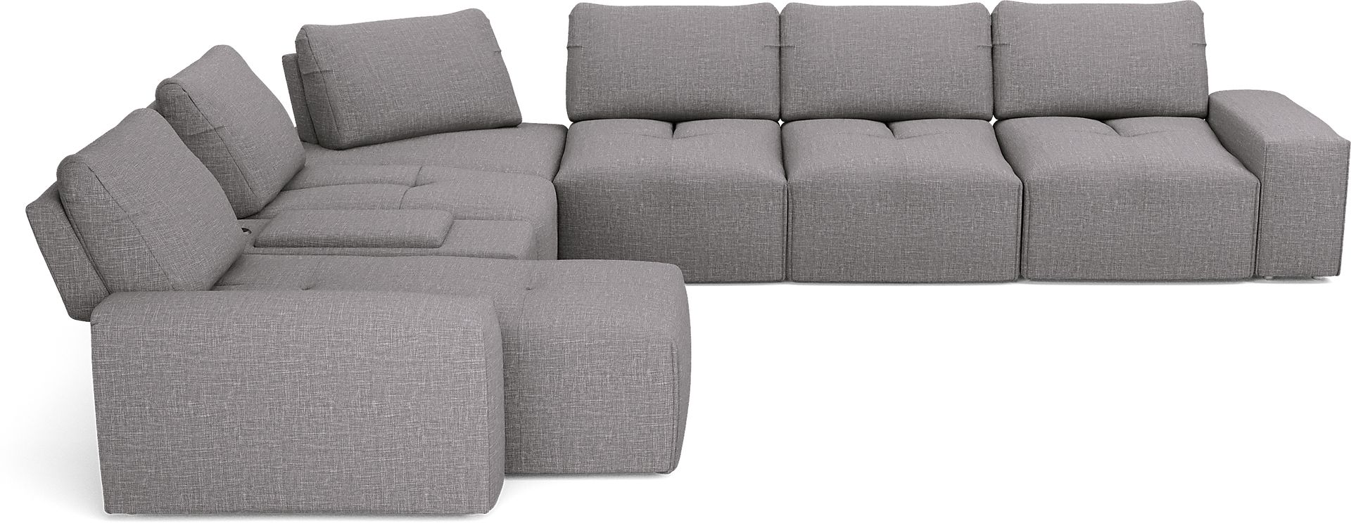 Laney Park Dark Gray 7 Pc Sectional - Image 4