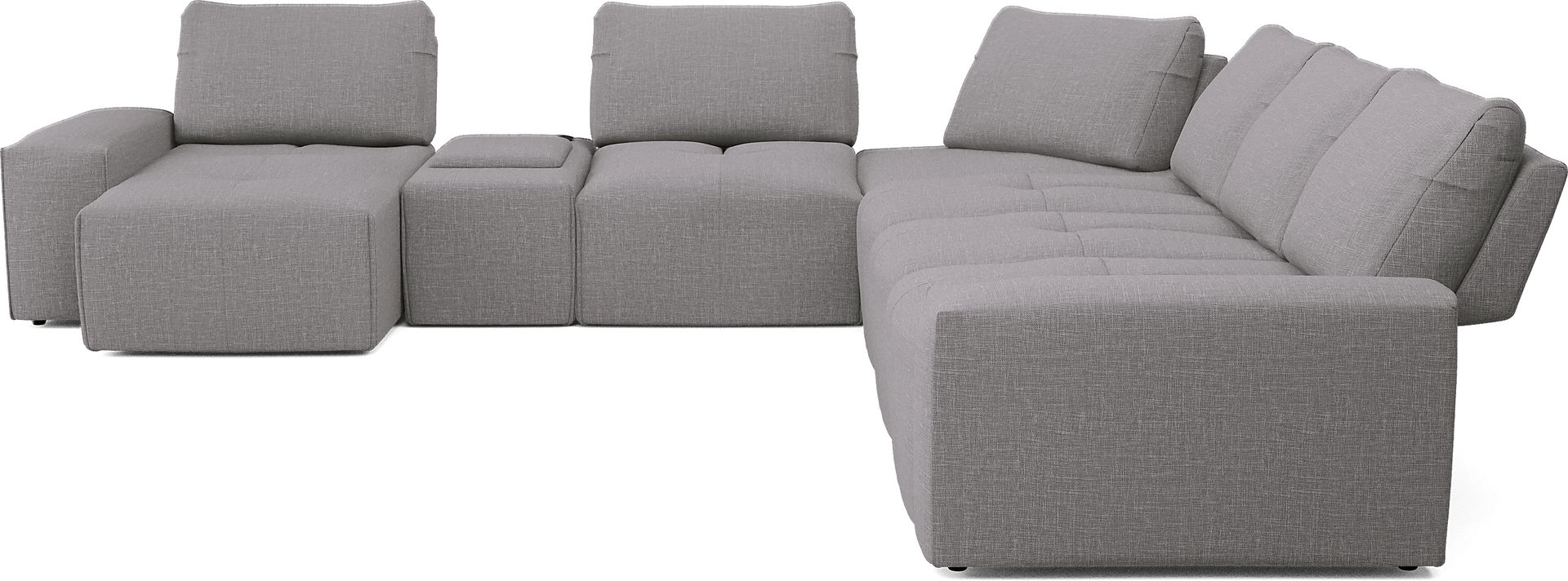 Laney Park Dark Gray 7 Pc Sectional - Image 6