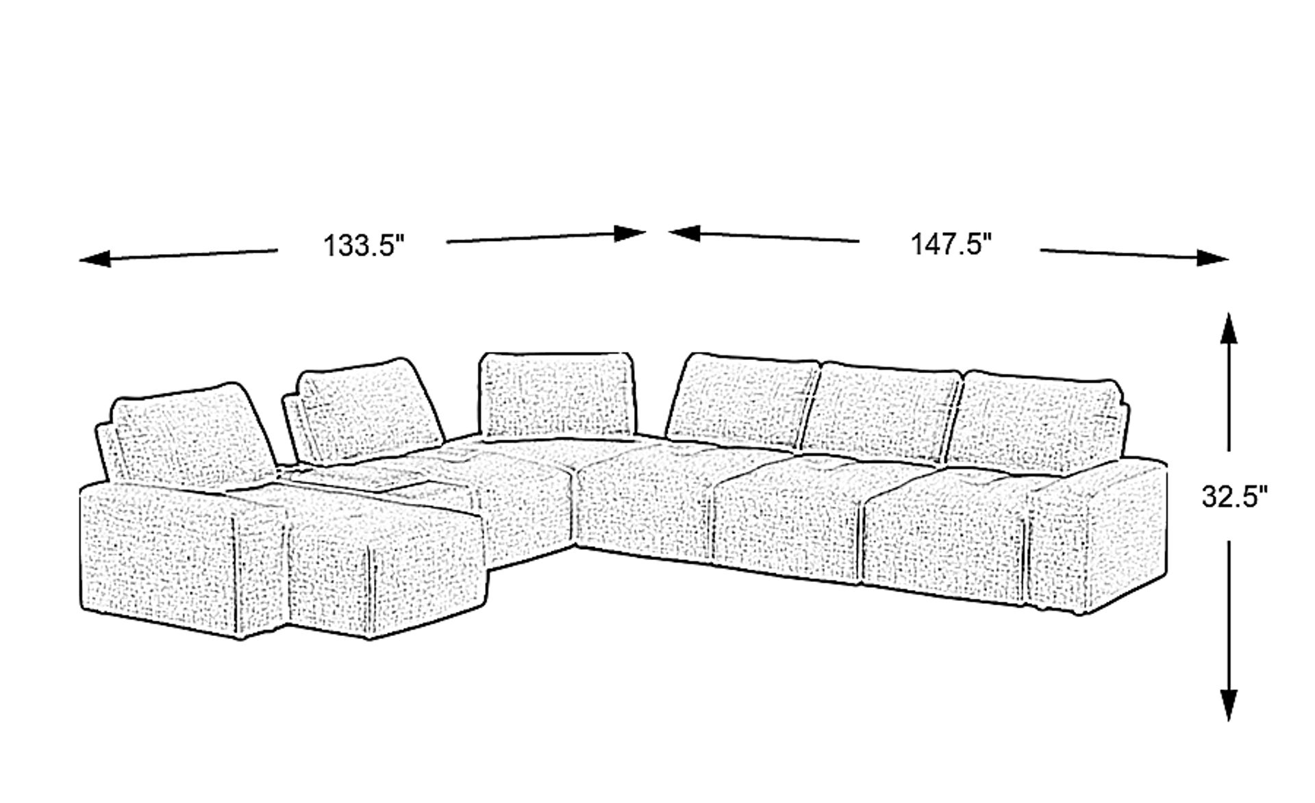 Dimension Image. Please refer to the Dimension Tab on this page for dimension details.