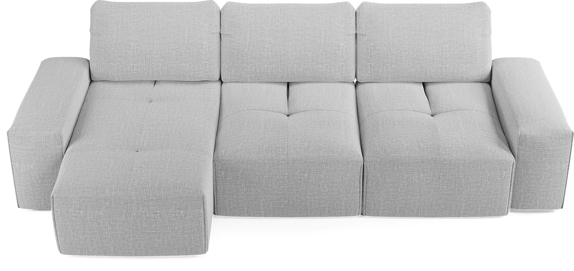 Laney Park Light Gray 3 Pc Sectional - Image 4